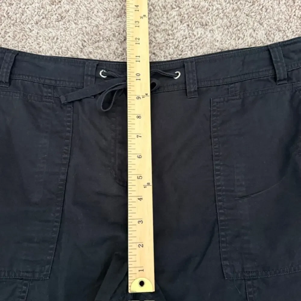 Jones New York Sport Black Chino Bermuda Shorts Women 12 100% Cotton 12